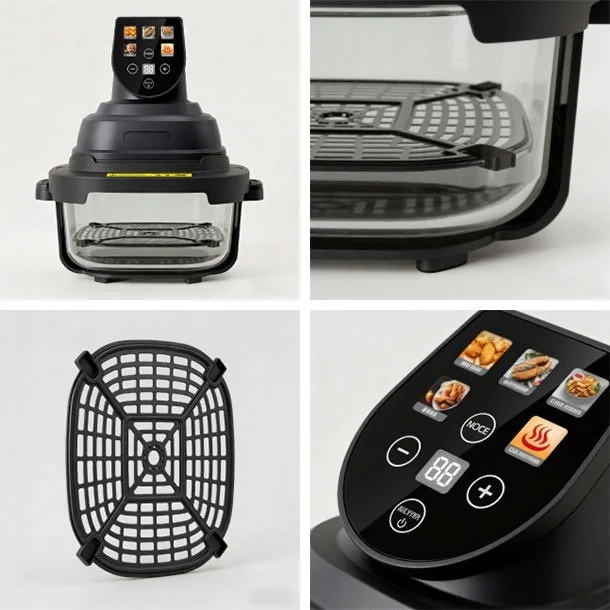 4 In 1 Glass Air Fryer